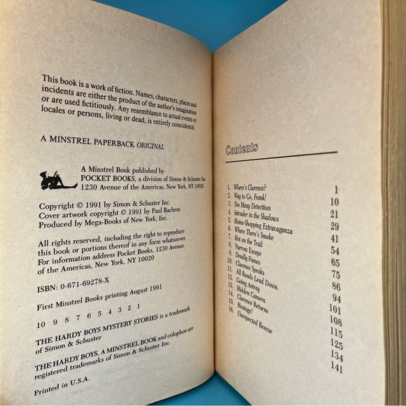 ⭐️ The Hardy Boys - The Prime-Time Crime (1991) - Minstrel Books (Pocket Books) - Picture 8 of 12